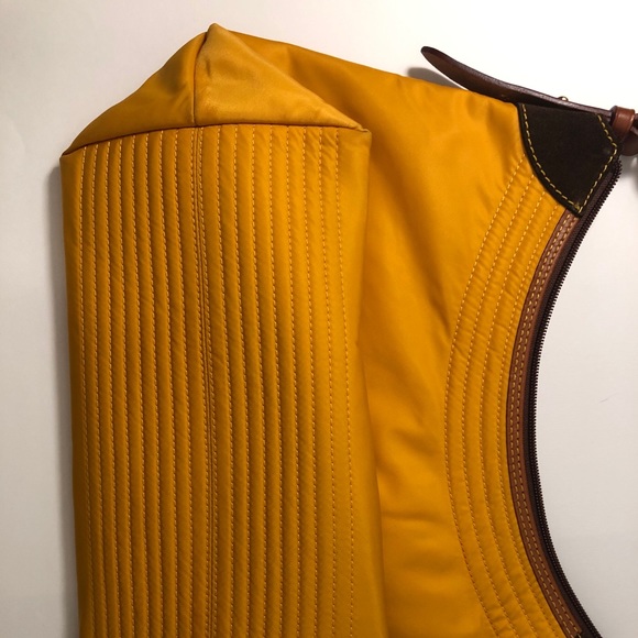 Dooney & Bourke Nylon Yellow Shoulder Bag Large - Picture 8 of 16